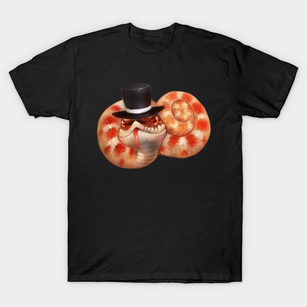 Top Hat Hognose Extreme Red Albino T-Shirt by GothamGeckos